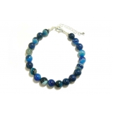 Beaded Blue Agate Bracelet Beaded Blue Agate Bracelet